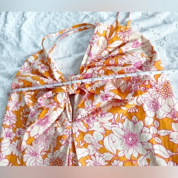 J. Crew Orange Floral Dress - Picture 10 of 14
